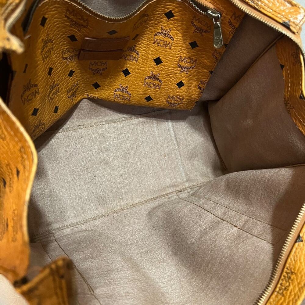 MCM Visetos Heritage Tote - Cognac - Monogram - Made in Germany - Picture 11 of 13